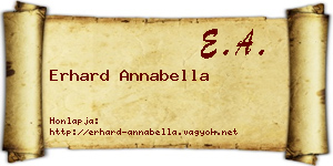 Erhard Annabella névjegykártya